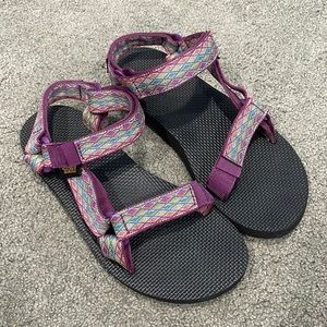 Purple Teva Sandals